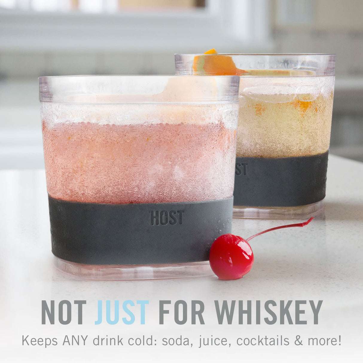 Whiskey FREEZE Cooling Cup in Gray, Set of 2