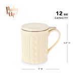 Annette Knit Ceramic Tea Infuser Mug