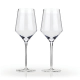 Raye Crystal Angled Chardonnay Glasses, Set of 2