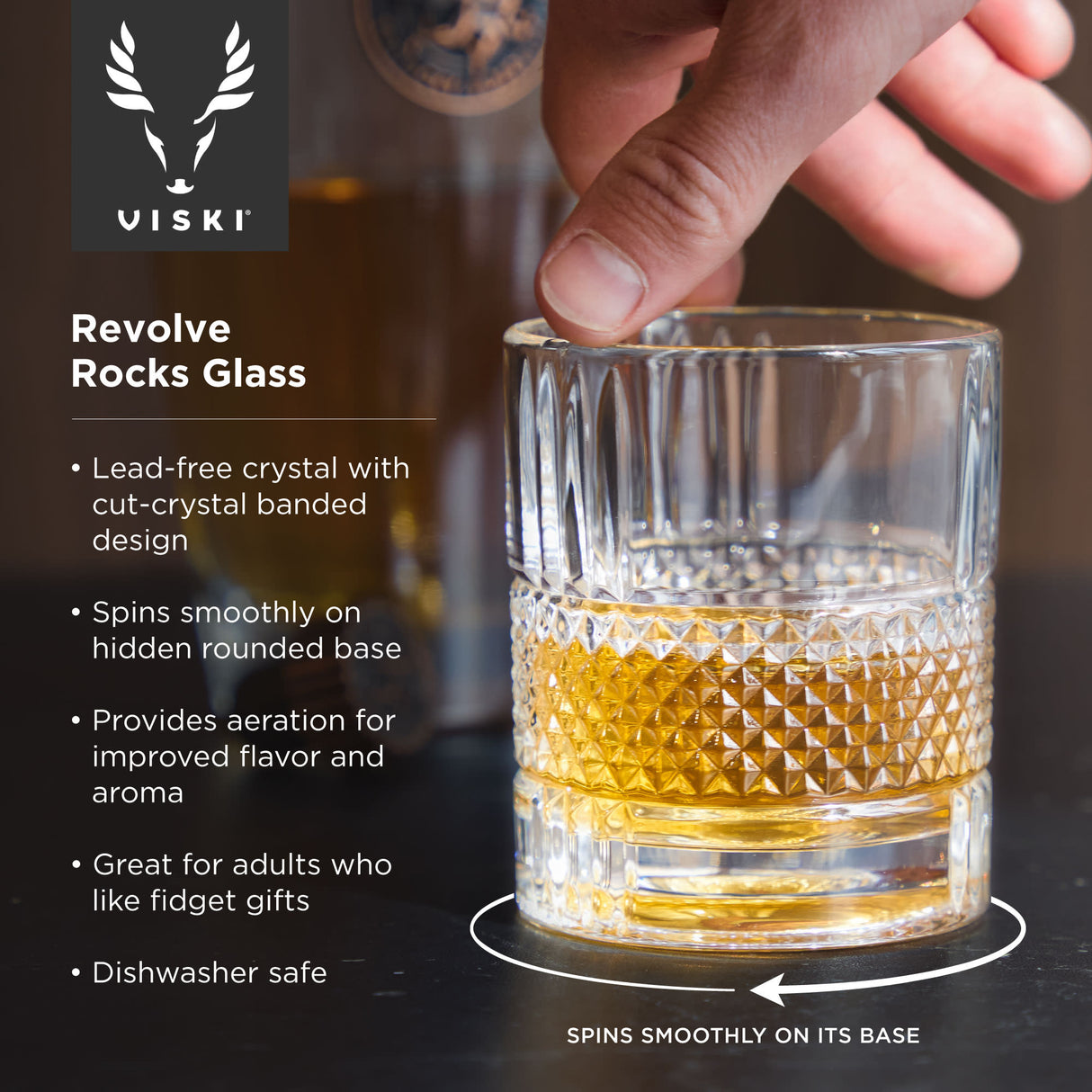 Revolve Crystal Rocks Glass