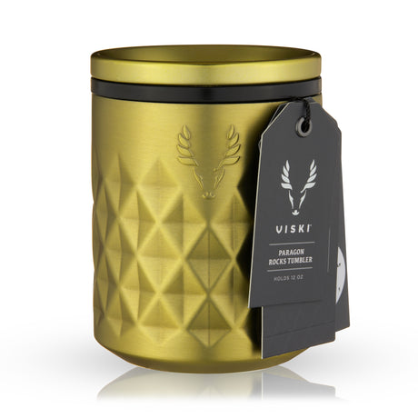 Paragon Stainless Steel Rocks Tumbler in Gold