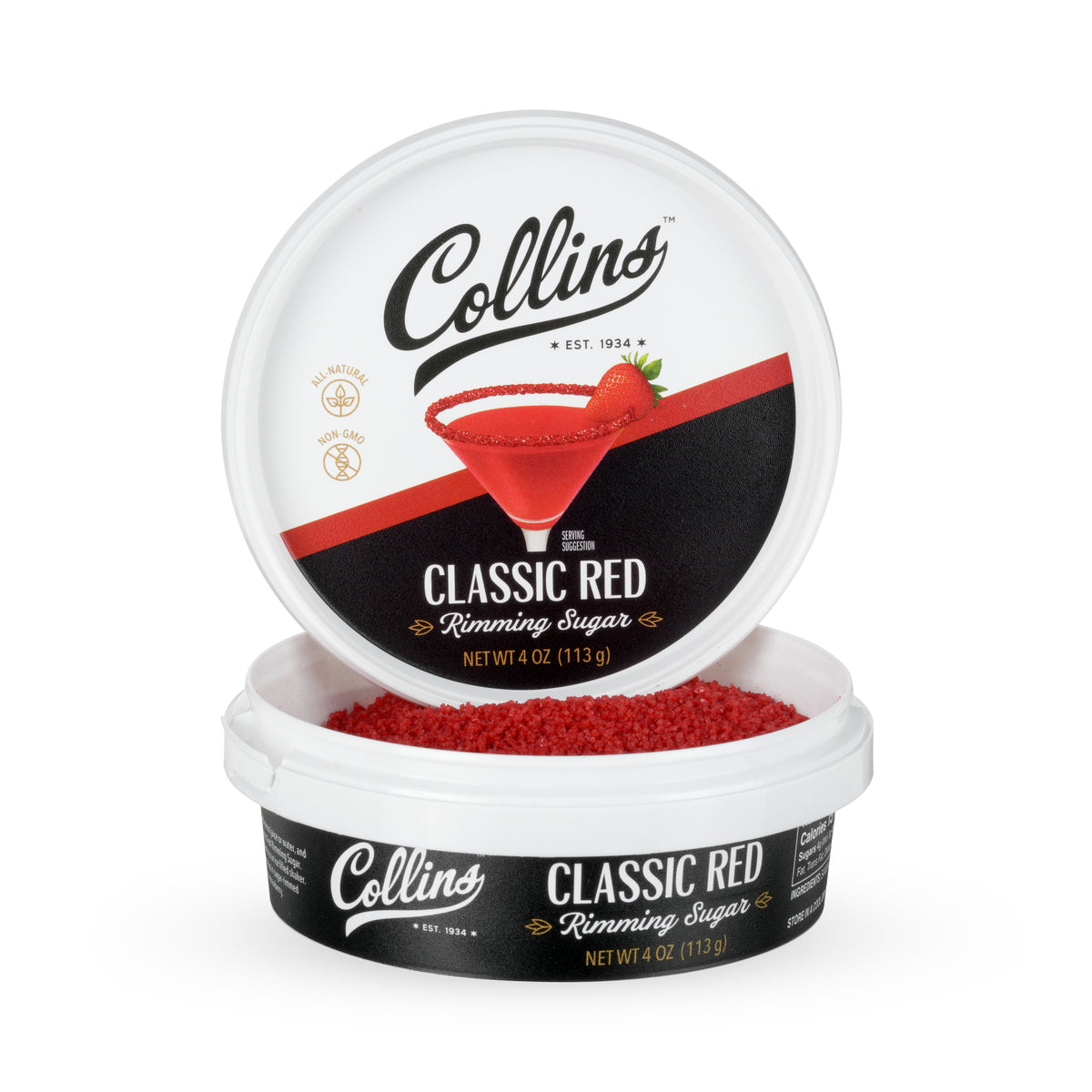 Red Rimming Sugar, 4 oz