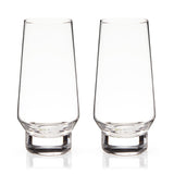 Raye Crystal Weighted Stemless Champagne Flutes, Set of 2
