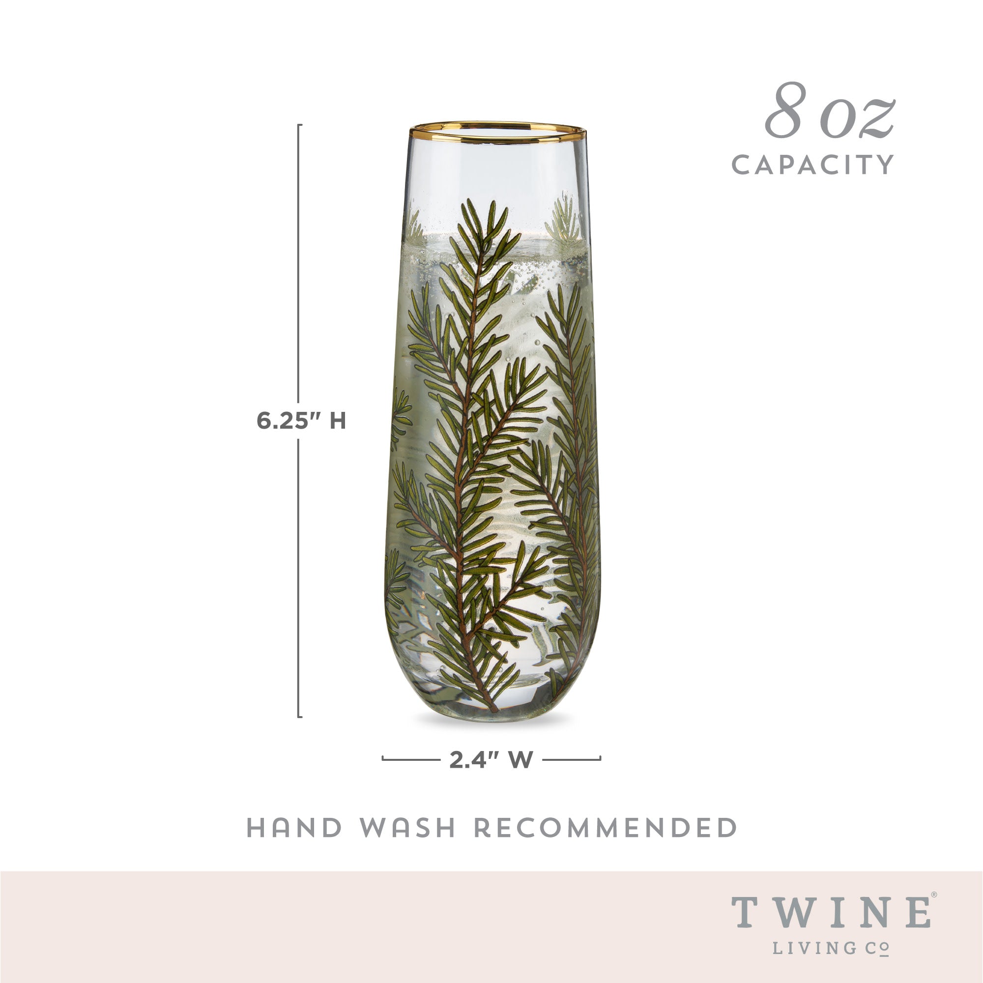 Twine Woodland Champagne Flutes - Thumbnail 3