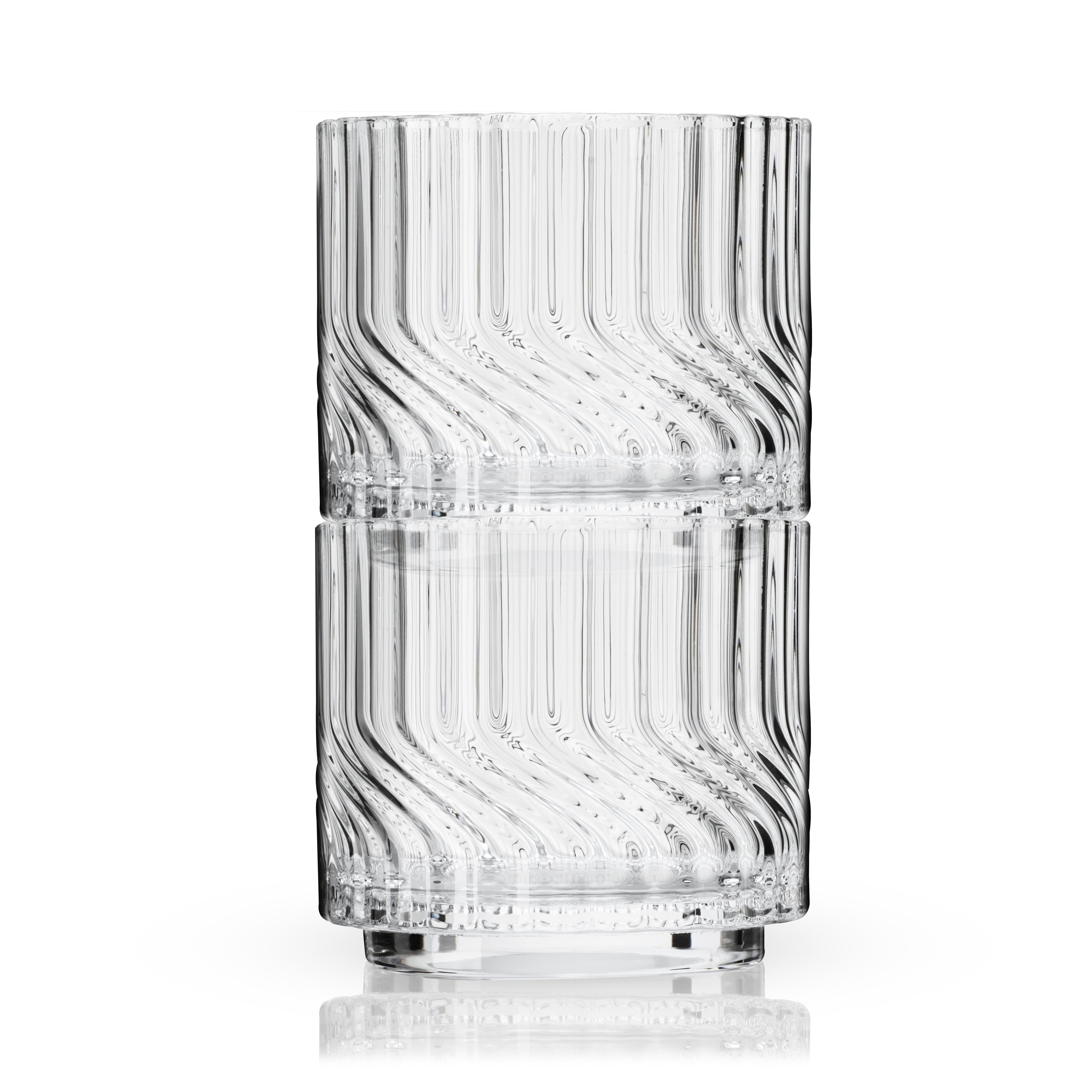Zephyr Crystal Lowball Tumblers, Set of 2 - Thumbnail 3